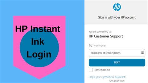 hp instant ink sign in